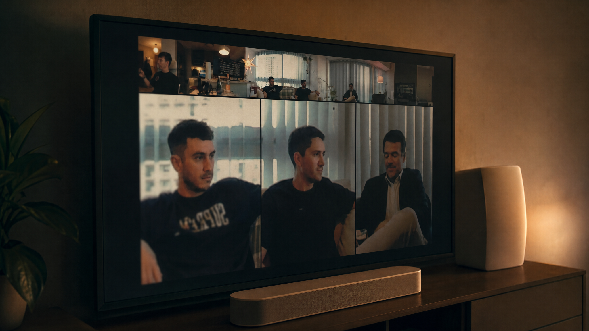 Encuentro grupal sostenido a distancia en una pantalla